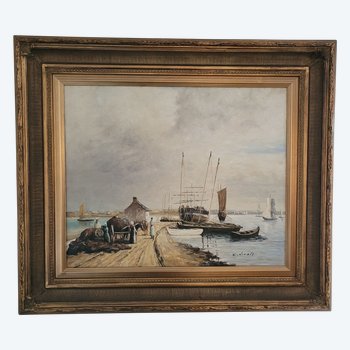 NICOLI   Peinture Marine  Francois NICOLI  XX éme siècle