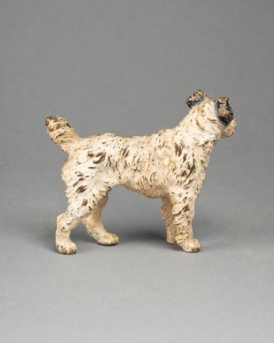 Fox Terrier, Polychrome Vienna Bronze, 19th Century