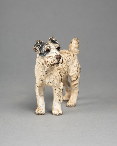 Fox Terrier, Polychrome Vienna Bronze, 19th Century