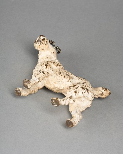 Fox Terrier, Polychrome Vienna Bronze, 19th Century