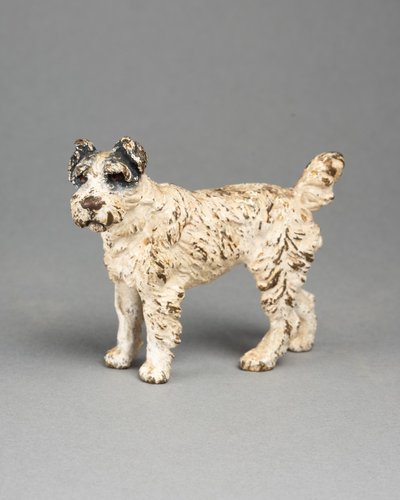 Fox Terrier, Polychrome Vienna Bronze, 19th Century
