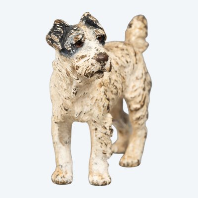 Fox Terrier, Polychrome Vienna Bronze, 19th Century