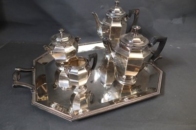 Silver-plated tea and coffee set by Christofle