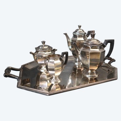 Silver-plated tea and coffee set by Christofle