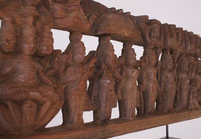 Panchayatana lintel, India, Tamil Nadu
