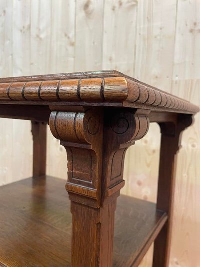 Étagère - Meuble d'appoint  en chêne style Renaissance 