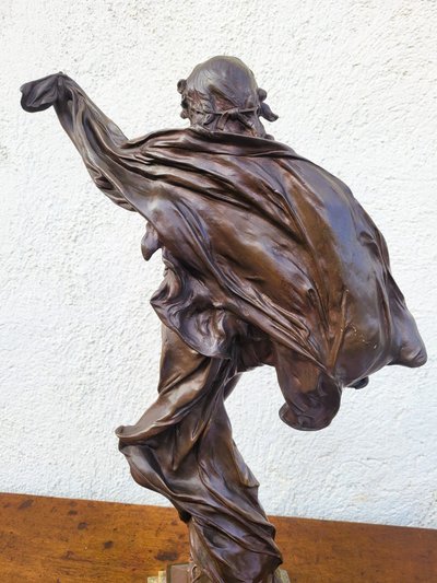 E Marioton, Pompeian Dancer, Bronze Signed, Late 19th Early 20th Century