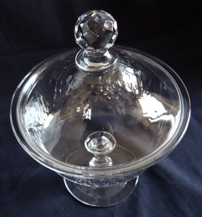 Paire de drageoirs en cristal de Baccarat, modèle Champigny Richelieu
