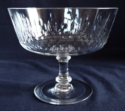 Paire de drageoirs en cristal de Baccarat, modèle Champigny Richelieu