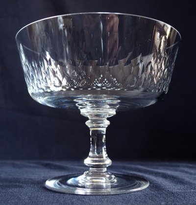 Paire de drageoirs en cristal de Baccarat, modèle Champigny Richelieu