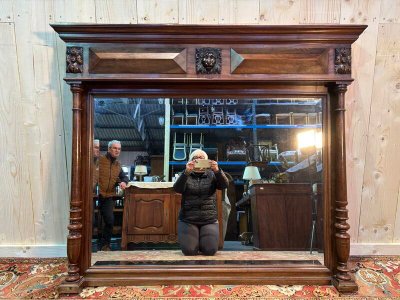 Napoleon III walnut mirror