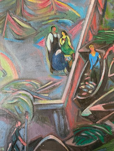 oil on canvas. Signed Ahtoh Baacehko 1992