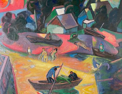 oil on canvas. Signed Ahtoh Baacehko 1992