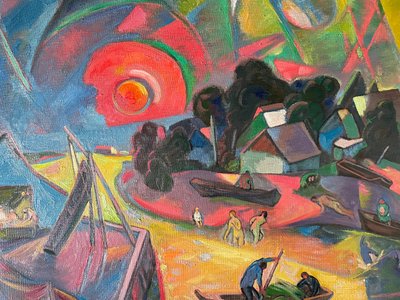 oil on canvas. Signed Ahtoh Baacehko 1992