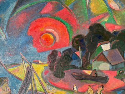 oil on canvas. Signed Ahtoh Baacehko 1992
