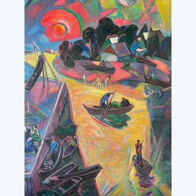 oil on canvas. Signed Ahtoh Baacehko 1992