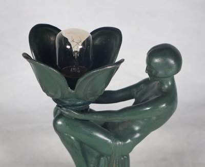 Veilleuse Songe Max Le Verrier époque Art Déco