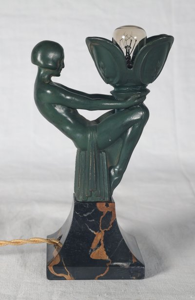 Veilleuse Songe Max Le Verrier époque Art Déco