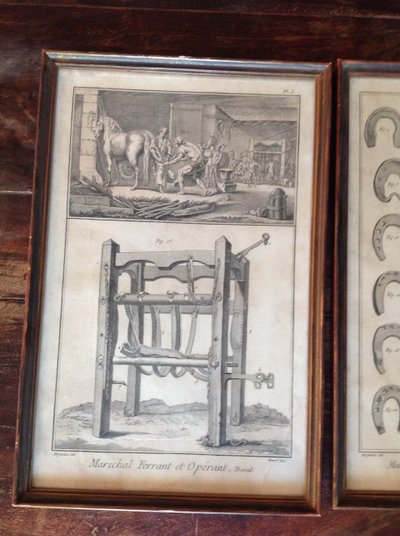 Set of three 18th century engravings.