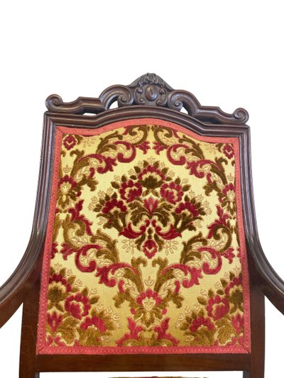 Paire De Fauteuils En Acajou Sculpté Du XIXème Style Louis-Philippe