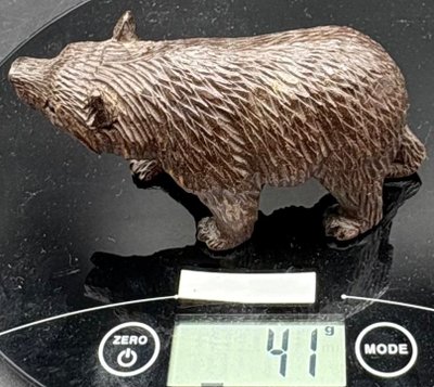 ORSO IN LEGNO INTAGLIATO