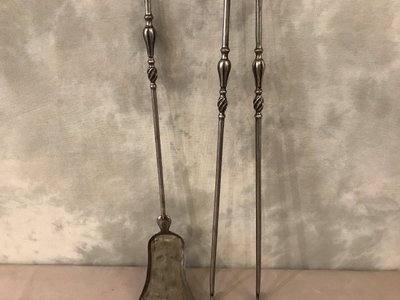 Beautiful set of 19th century iron and bronze mantels
