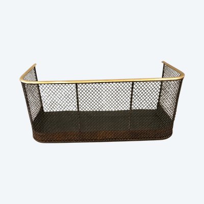 Iron and brass grill mantel from the 19th century