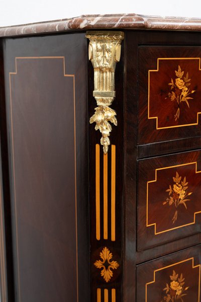 Commode ancienne Napoléon III, France, XIXe siècle.