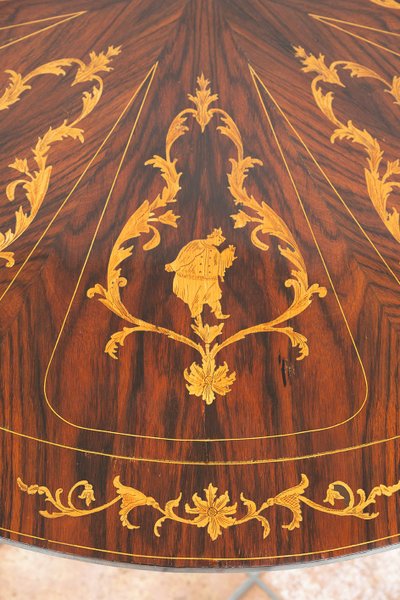 Table  Ancienne (Sicilia Italy) Du 19ème Siècle.