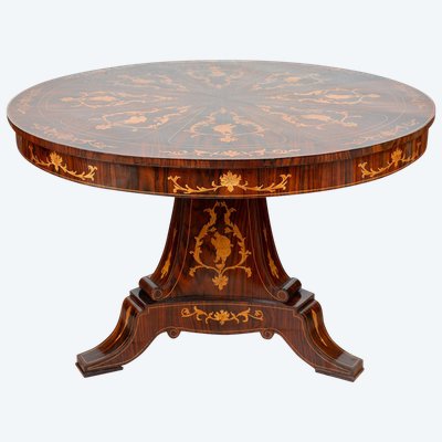 Table  Ancienne (Sicilia Italy) Du 19ème Siècle.