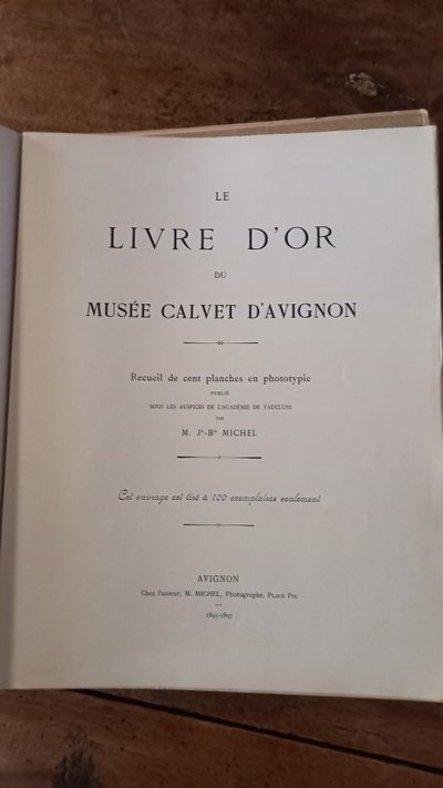 Gästebuch des Calvet-Museums 1895 /Avignon