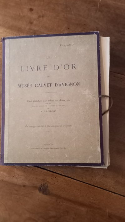 Gästebuch des Calvet-Museums 1895 /Avignon