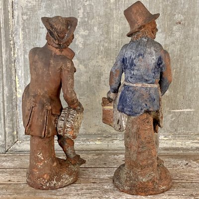 Due figure in terracotta, inizio XIX secolo