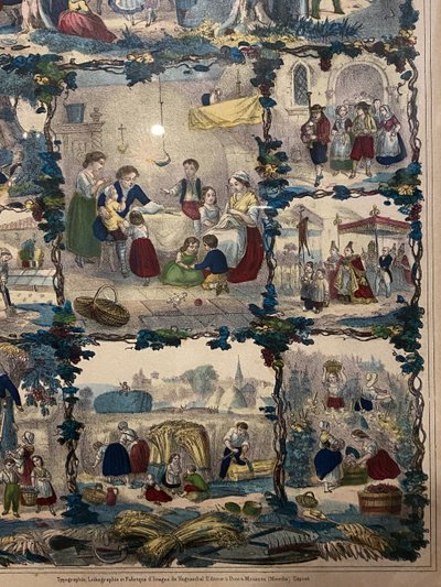 La Paix, La feuille populaire, Drawing by V. Fagonde, About 1865