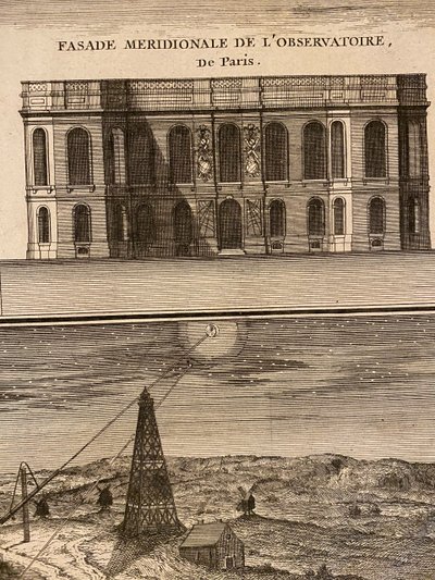 Vue septentrionale de l'observatoire de Paris, Antoine Coquart, gravure