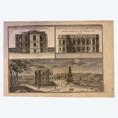 Vue septentrionale de l'observatoire de Paris, Antoine Coquart, gravure