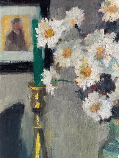 Bouquet di margherite - natura morta impressionista