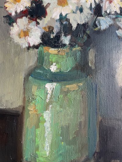 Bouquet di margherite - natura morta impressionista