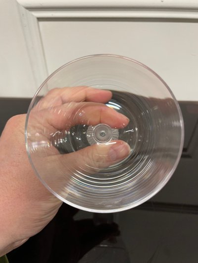 Lalique - Modèle Langeais - 5 Verres à Vin Blanc En Cristal Lalique France H: 12 Cm