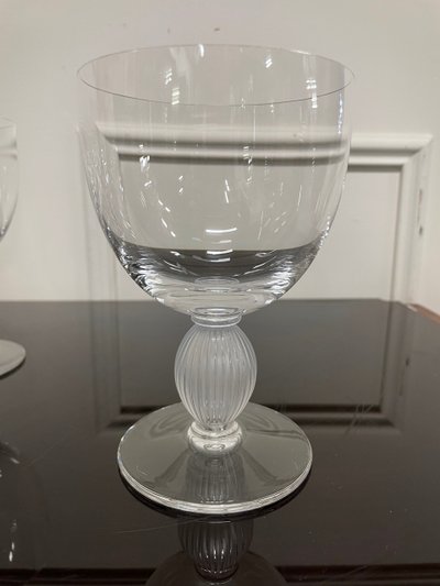 Lalique - Modèle Langeais - 6 Verres à Eau En Cristal Lalique France H: 14,5 cm 