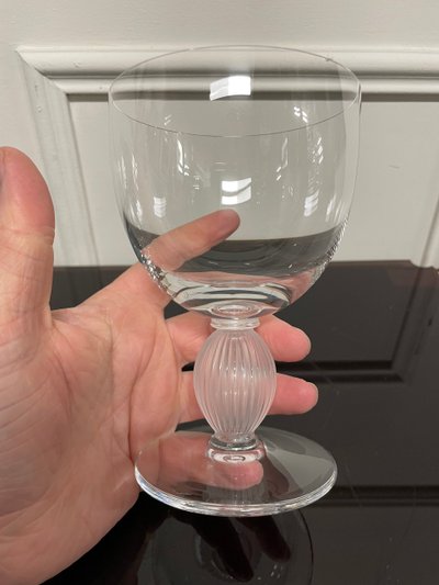 Lalique - Modèle Langeais - 6 Verres à Eau En Cristal Lalique France H: 14,5 cm 