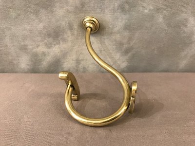 Patère, porte manteaux en laiton d'époque 19 ème 