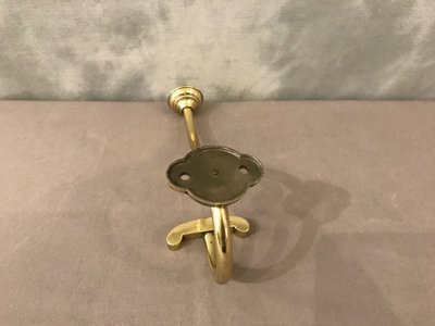 Patère, porte manteaux en laiton d'époque 19 ème 
