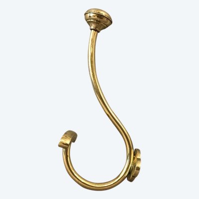 Patère, porte manteaux en laiton d'époque 19 ème 