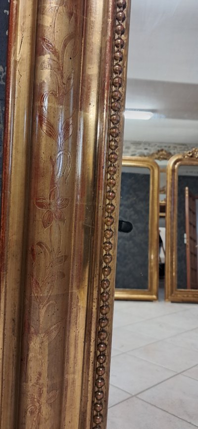 Miroir  Louis Philippe Fronton 155 x 86.5