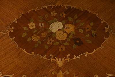 Mahogany Games Table, Transitional Louis XV/Louis XVI style - Late 19th century