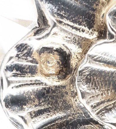 Salatschüssel oder Jugendstil-Schüssel aus Baccarat-Kristall und Sterlingsilber, Minerva-Stempel