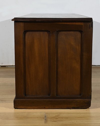 Scrivania con piedistallo in rovere, Art Déco - 1940