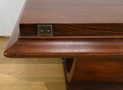 Table de Salle à Manger en Palissandre, Art Déco -1930
