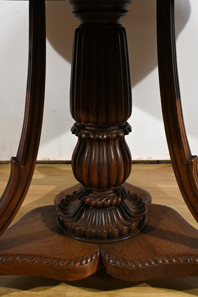Table Guéridon en Palissandre, époque Napoléon III – Milieu XIXe